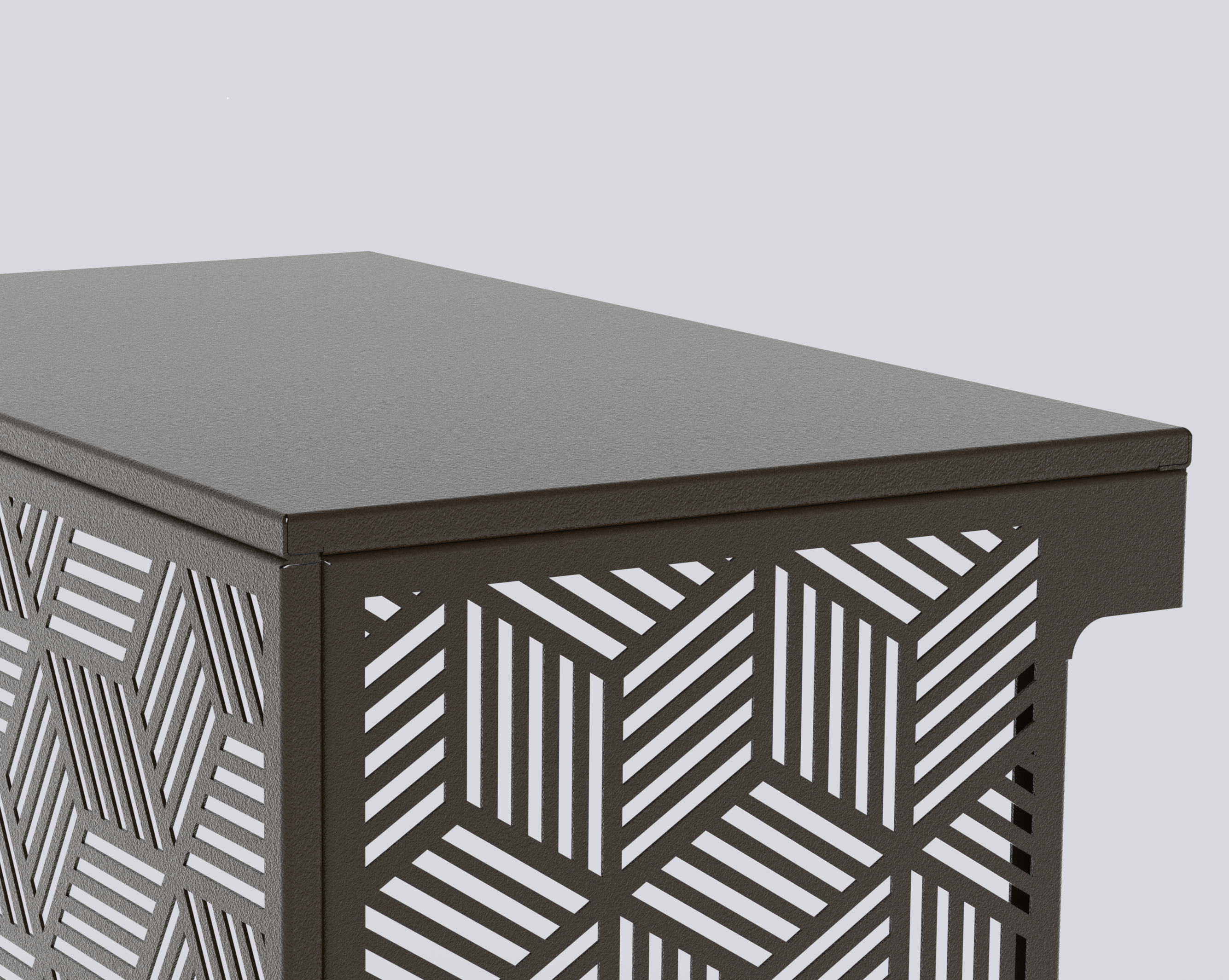 KUB - Cache-climatisation en aluminium