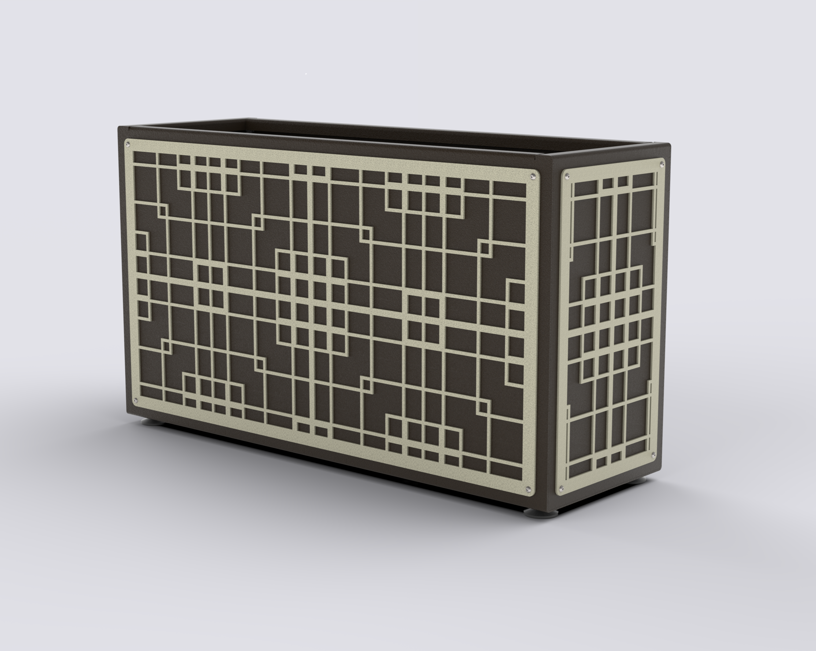 HORIZON - Jardinière Prestige - rectangle fin 75x90x30cm