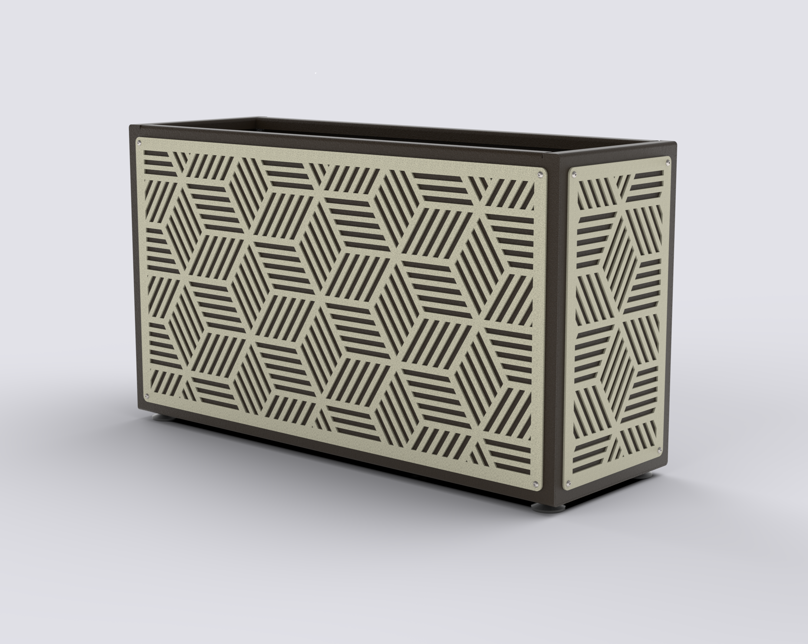 KUB - Jardinière Prestige - rectangle fin 75x90x30cm