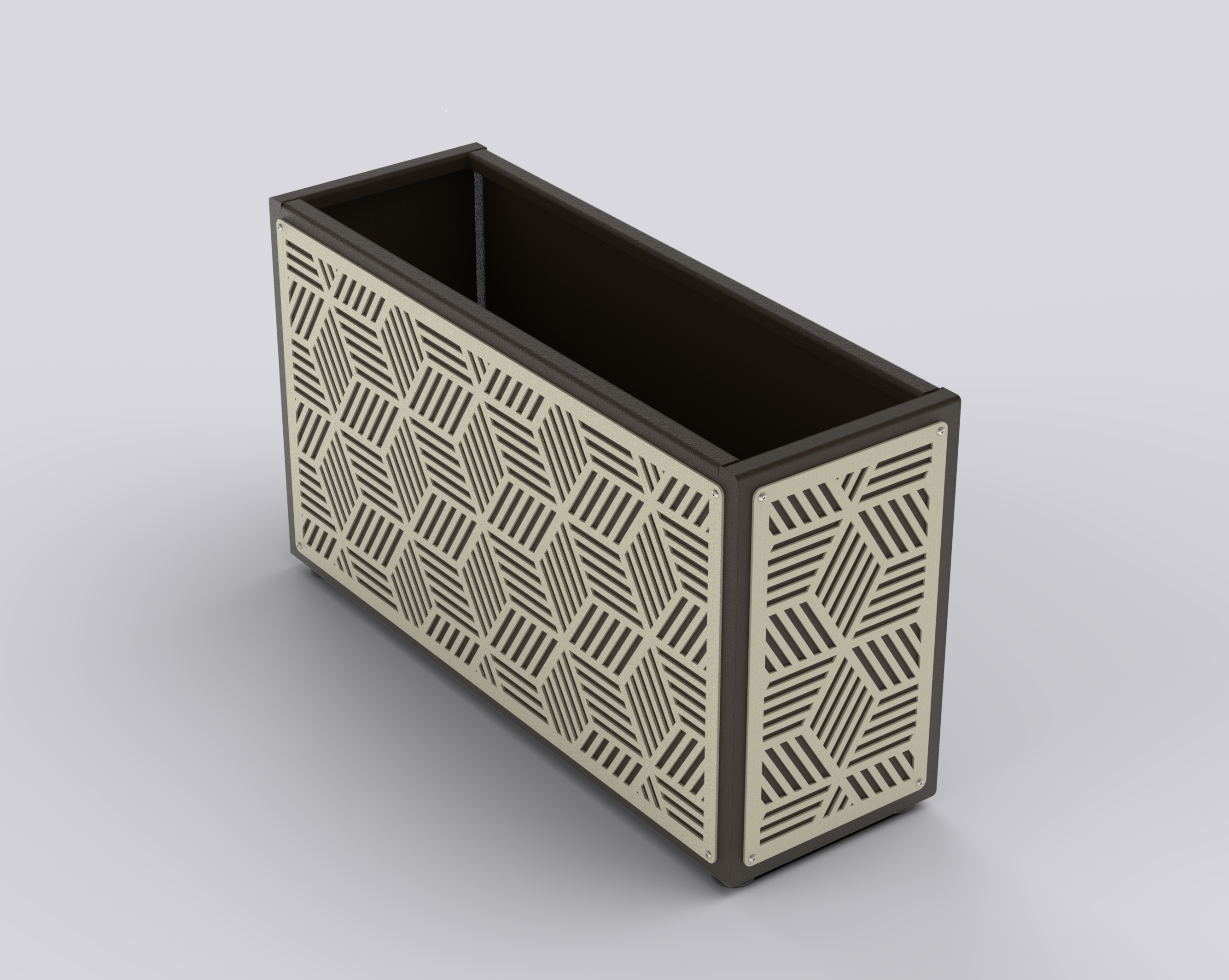 KUB - Jardinière Prestige - rectangle fin 75x90x30cm