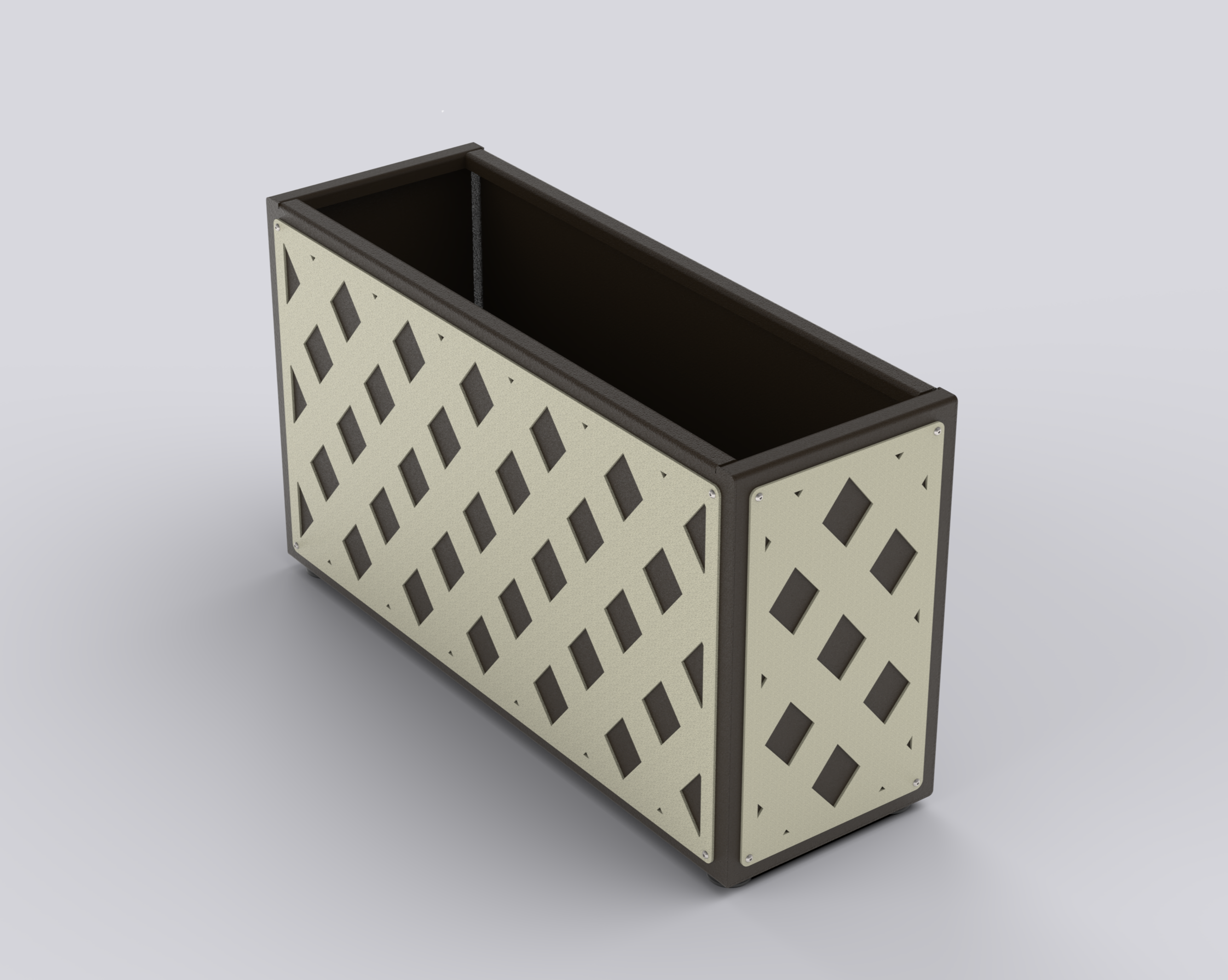 PRISM - Jardinière Prestige - rectangle fin 75x90x30cm