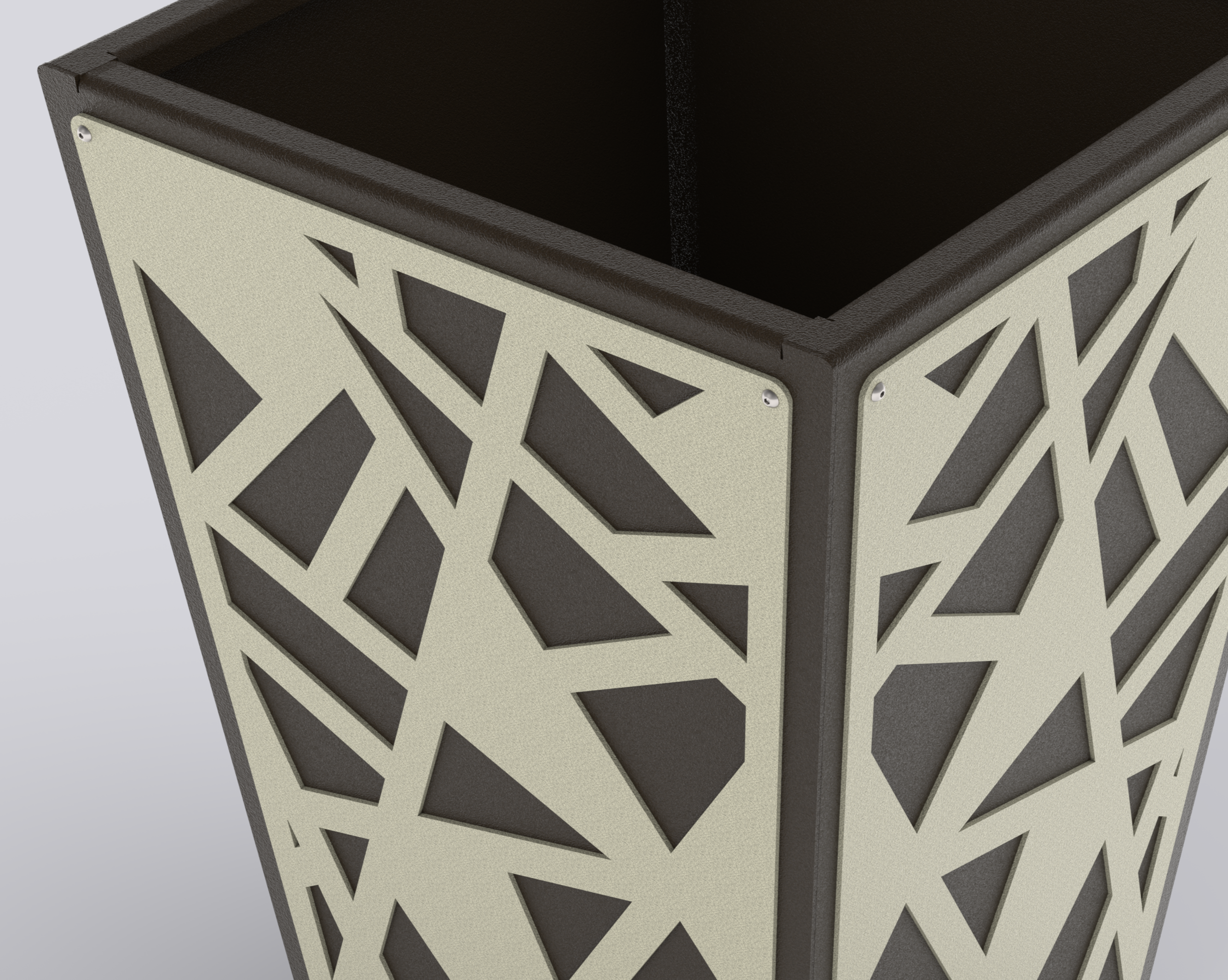 LINEA - Jardinière Prestige - évasé 60x40x40cm