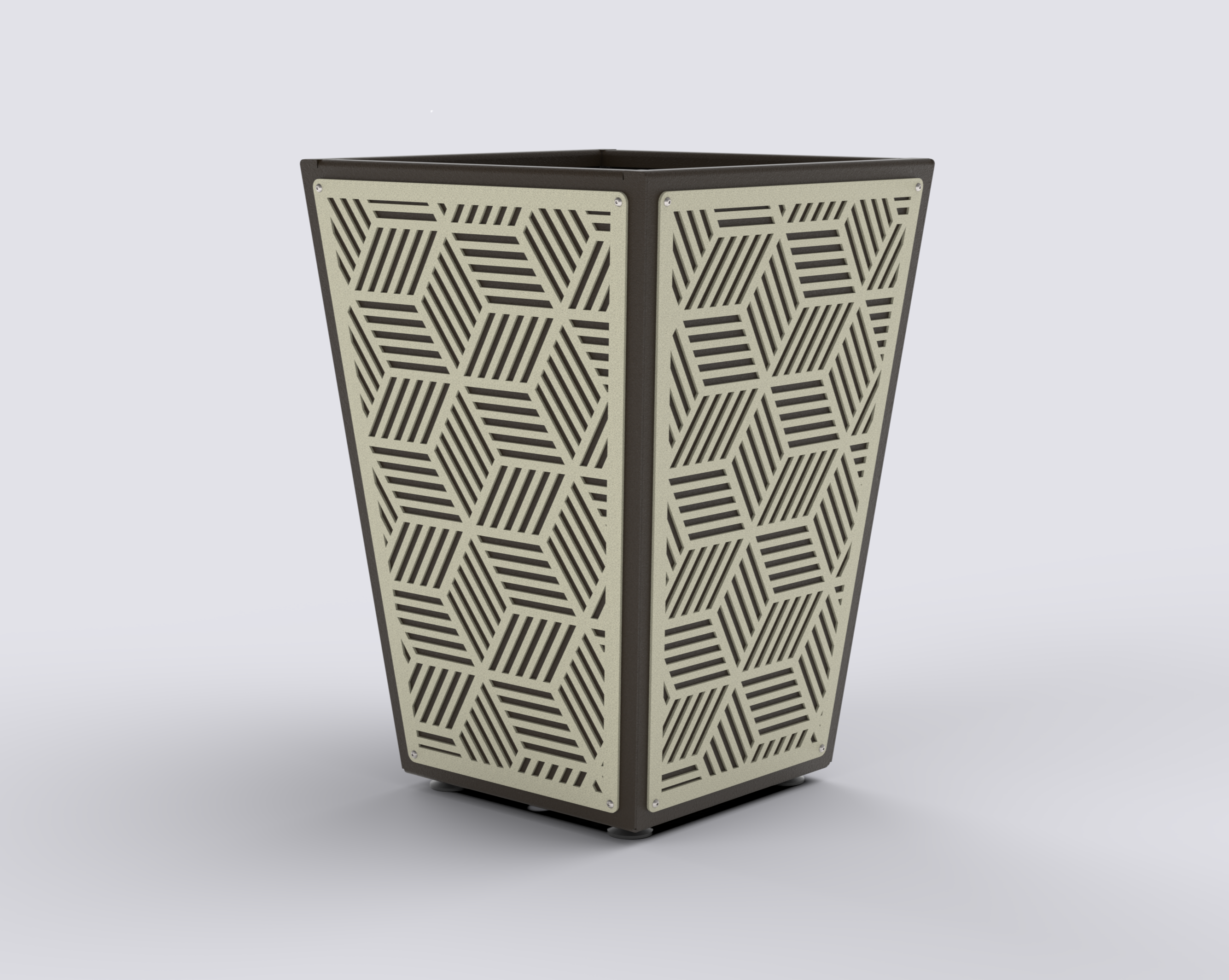 KUB - Jardinière Prestige - évasé 60x40x40cm