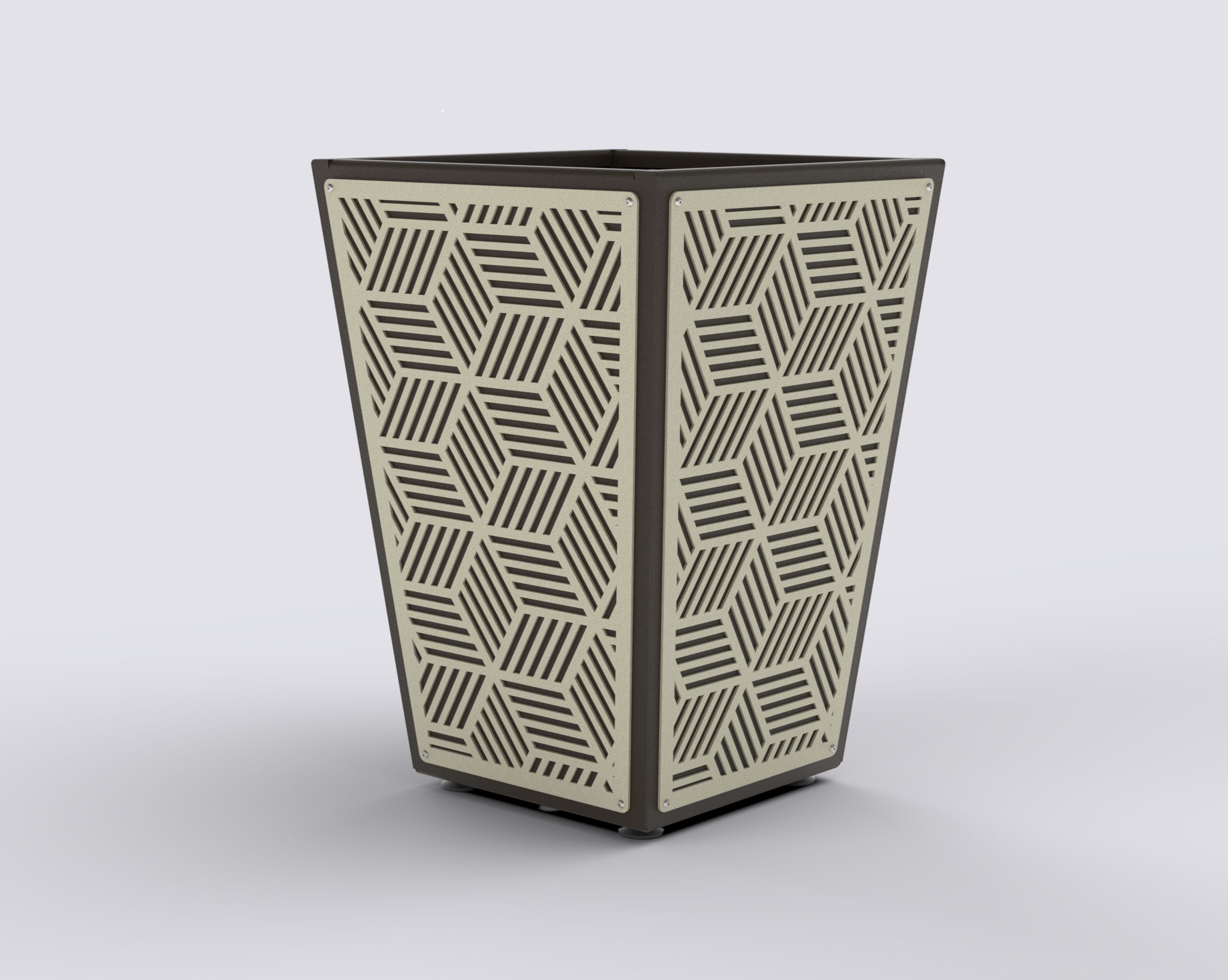 KUB - Jardinière Prestige - évasé 80x50x50cm