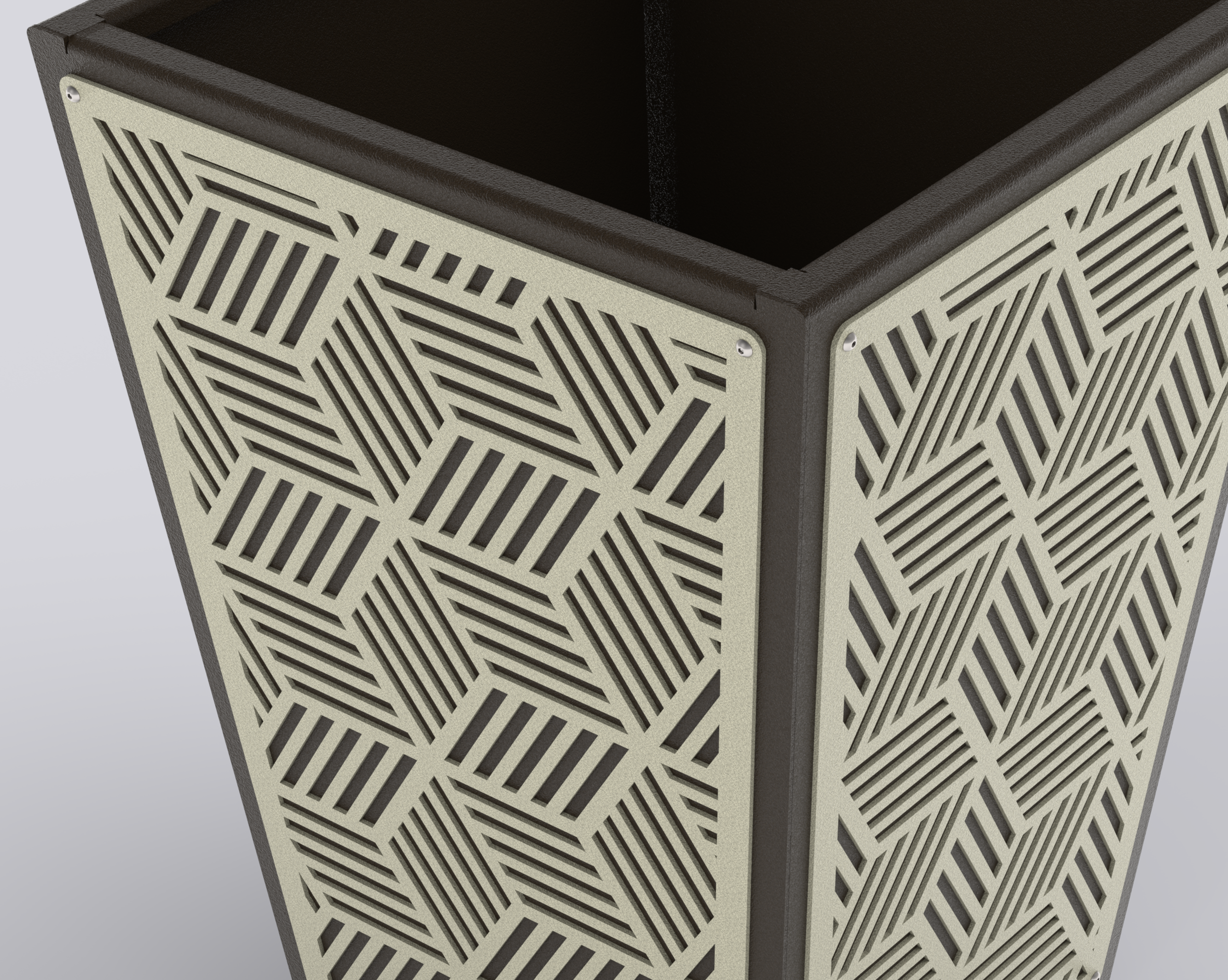 KUB - Jardinière Prestige - évasé 100x60x60cm