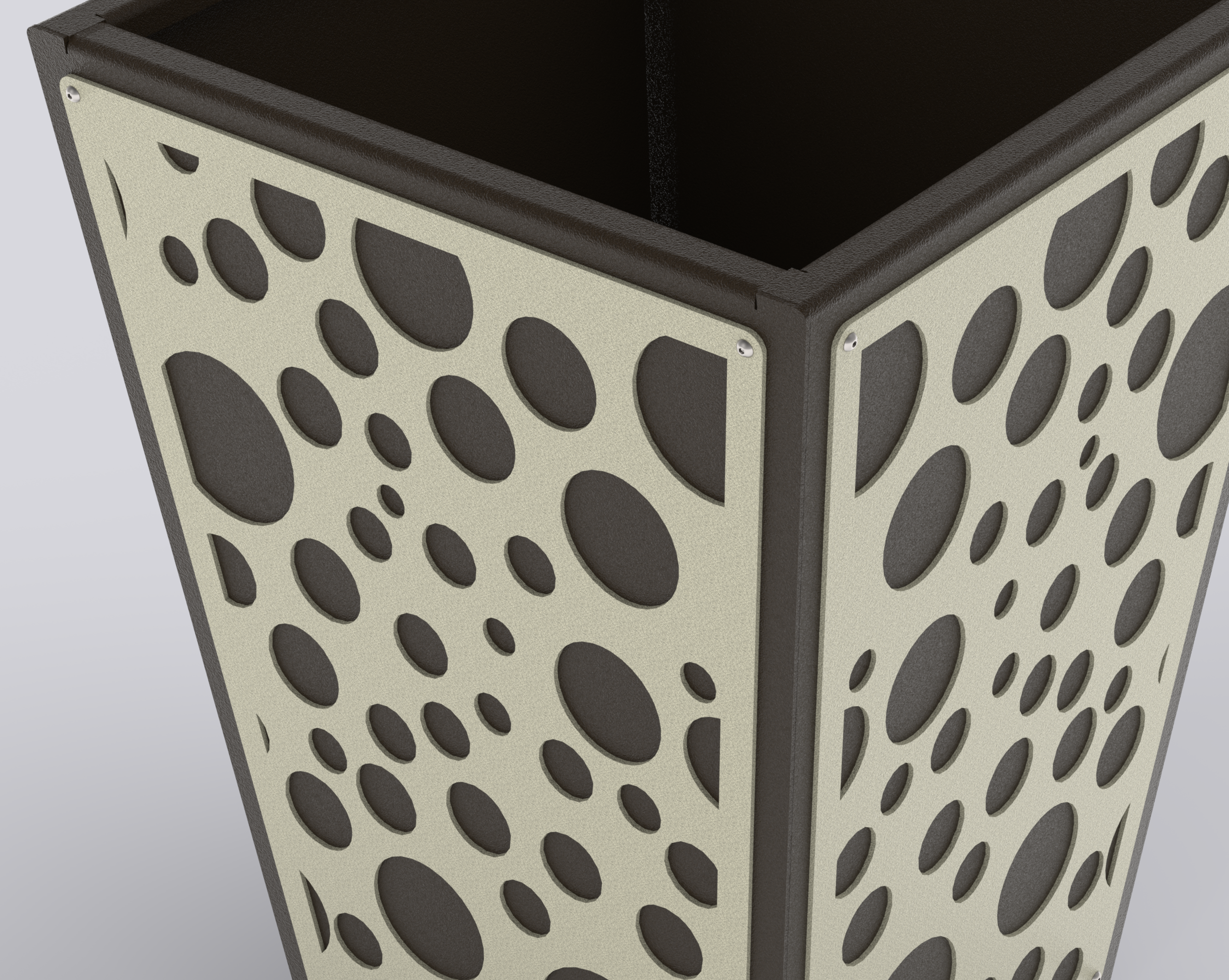 ECLIPSE - Jardinière Prestige - évasé 60x40x40cm