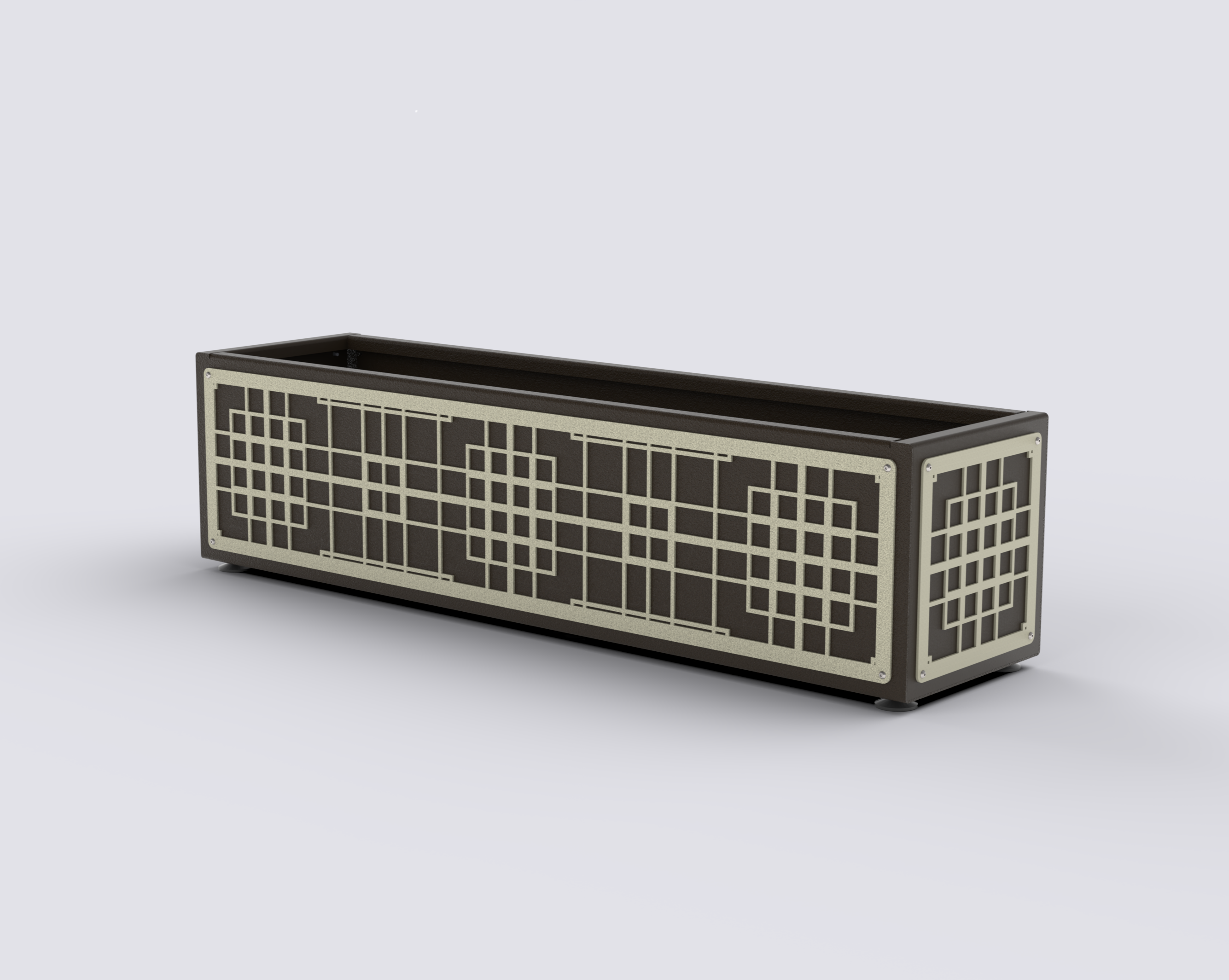 HORIZON - Jardinière Prestige - rectangle bas 30x100x30cm