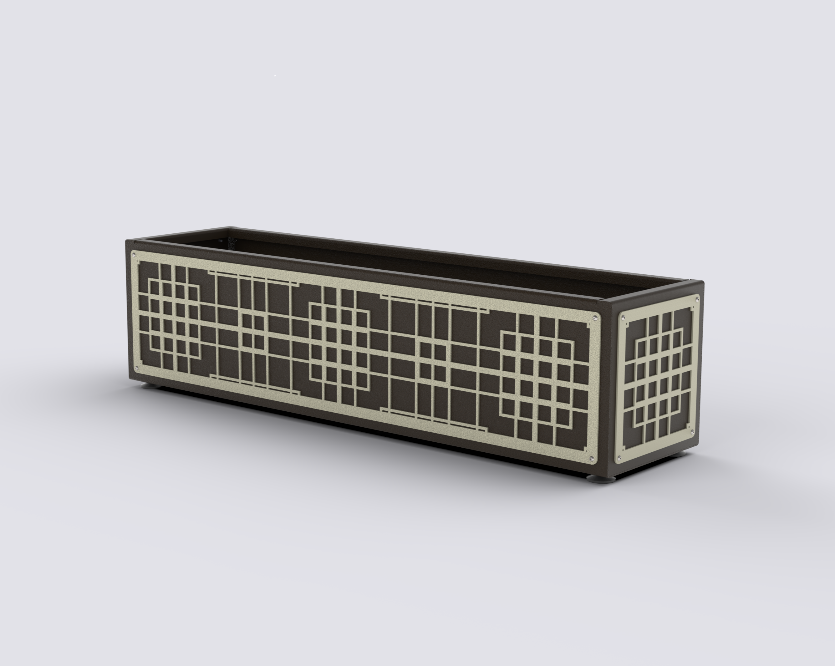 HORIZON - Jardinière Prestige - rectangle bas 30x145x30cm