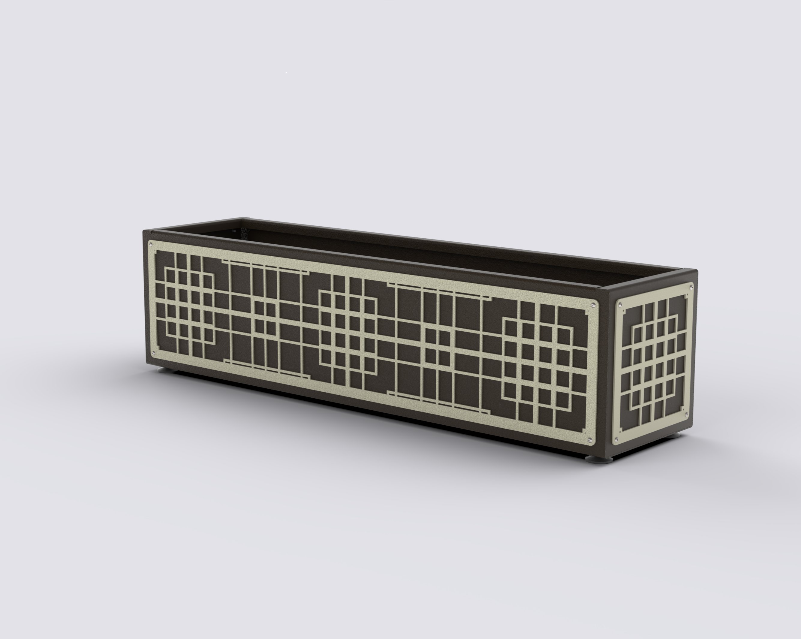 HORIZON - Jardinière Prestige - rectangle bas 30x120x30cm