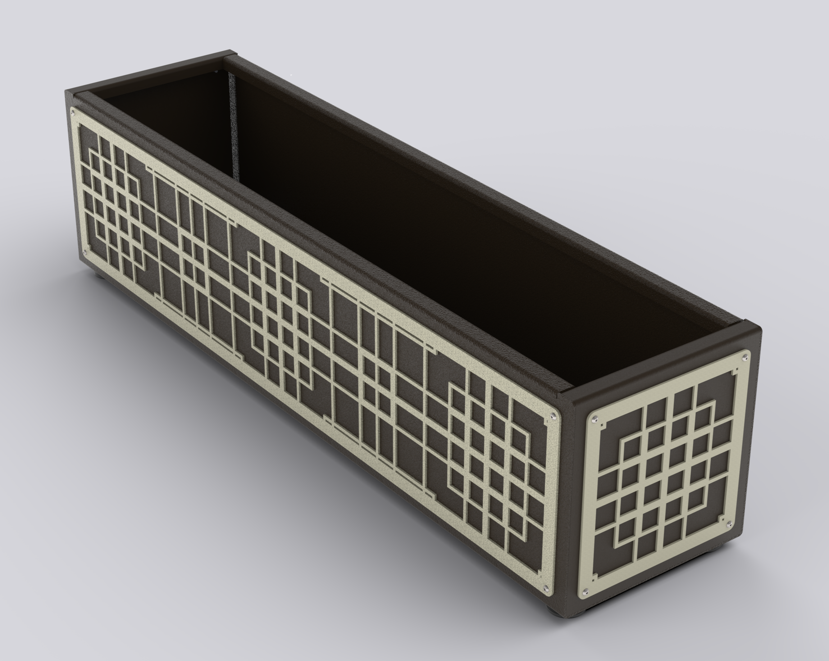 HORIZON - Jardinière Prestige - rectangle bas 30x100x30cm