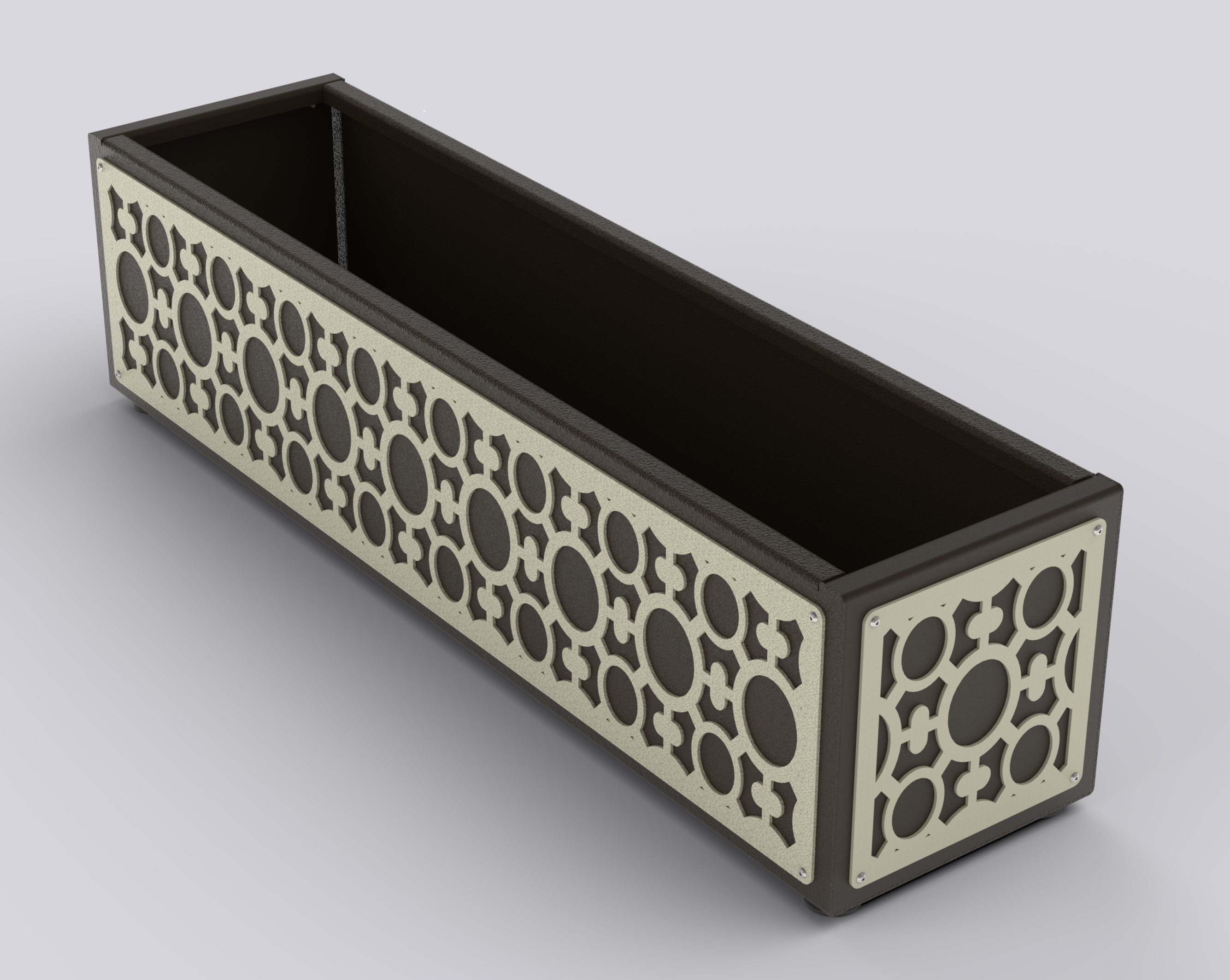 EDEN - Jardinière Prestige - rectangle bas 30x145x30cm