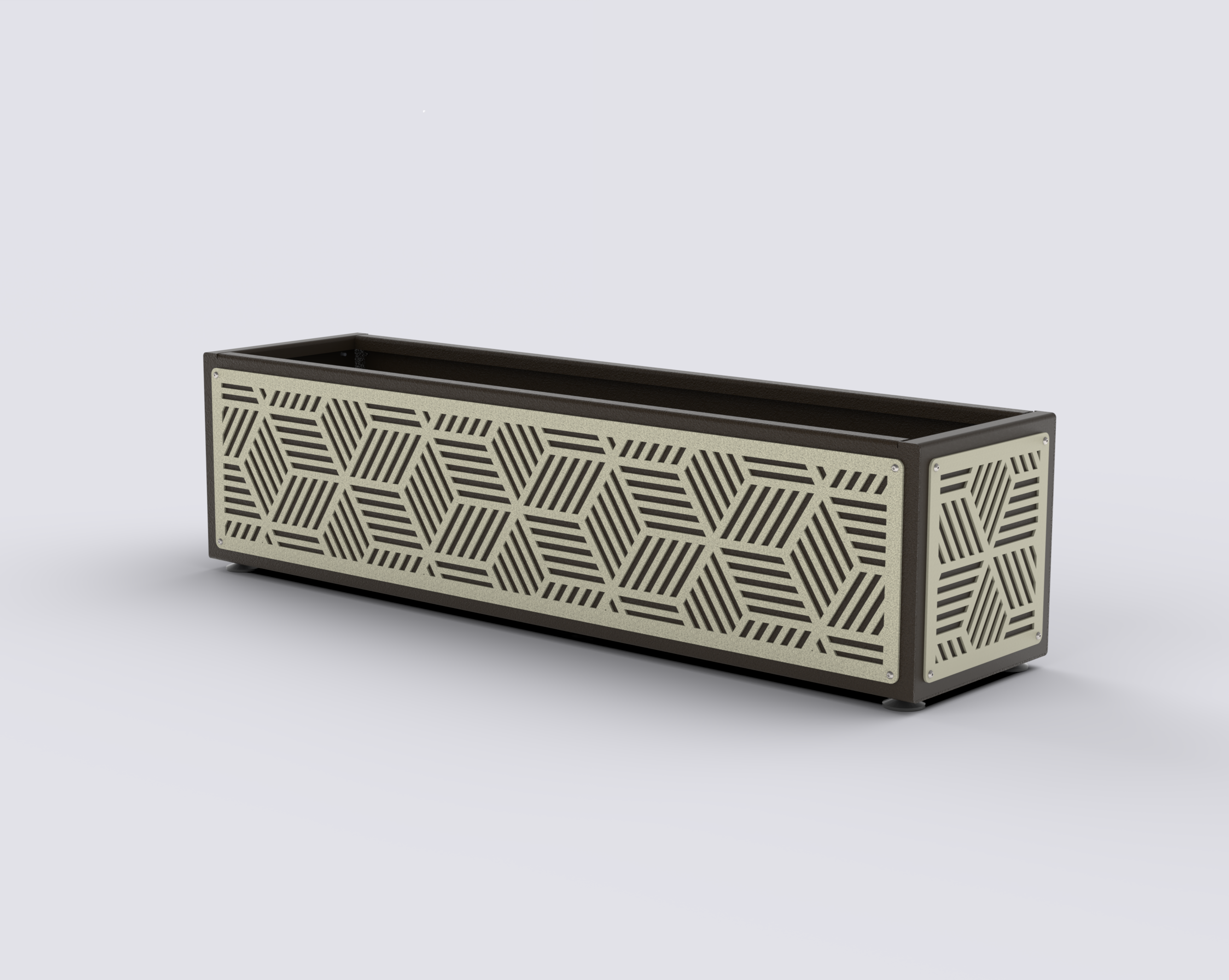 KUB - Jardinière Prestige - rectangle bas 30x145x30cm