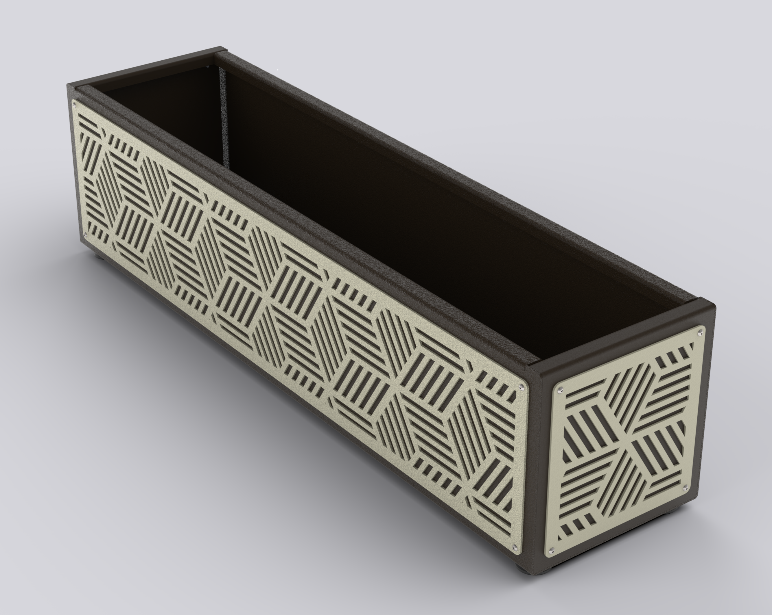 KUB - Jardinière Prestige - rectangle bas 30x100x30cm