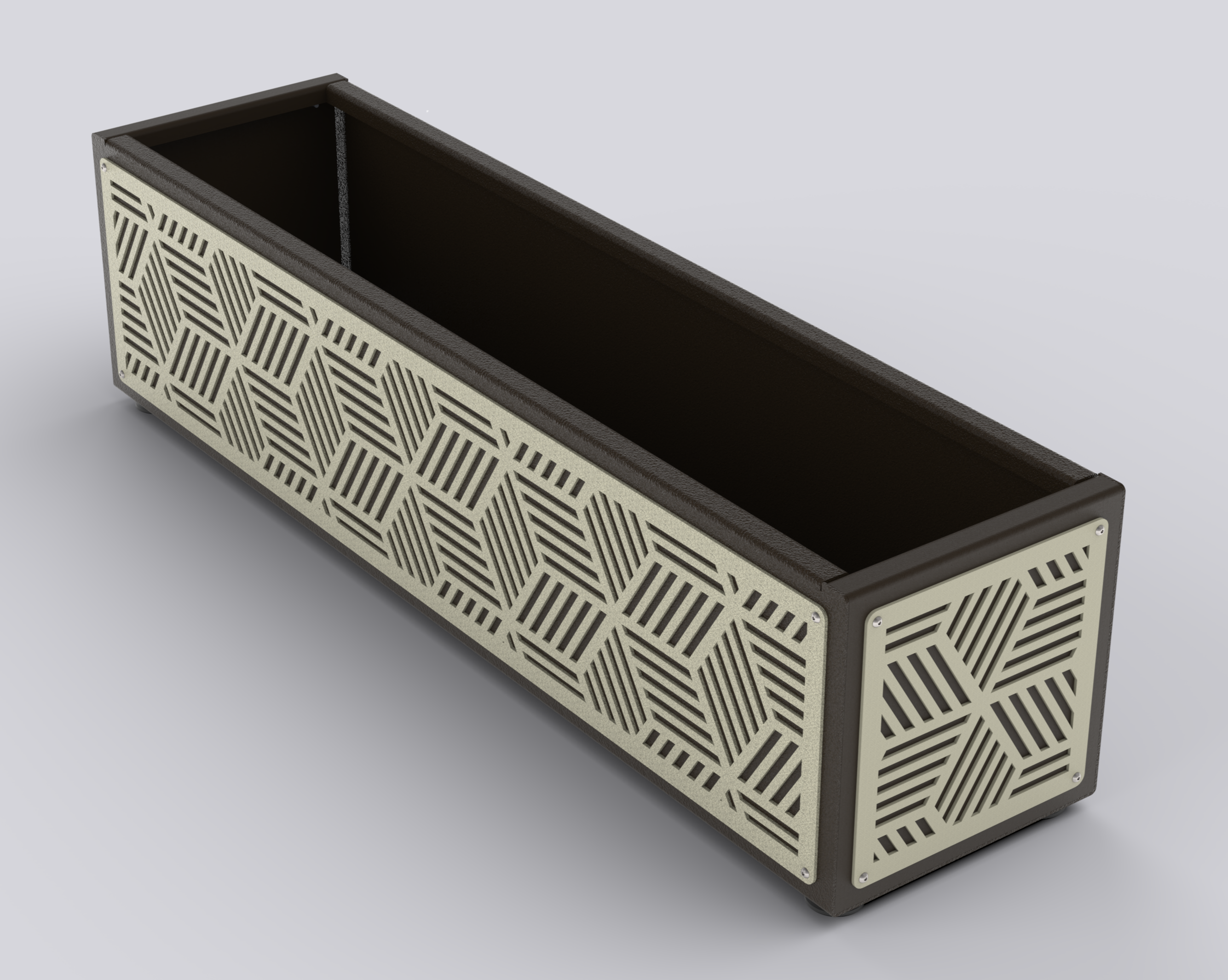 KUB - Jardinière Prestige - rectangle bas 30x145x30cm