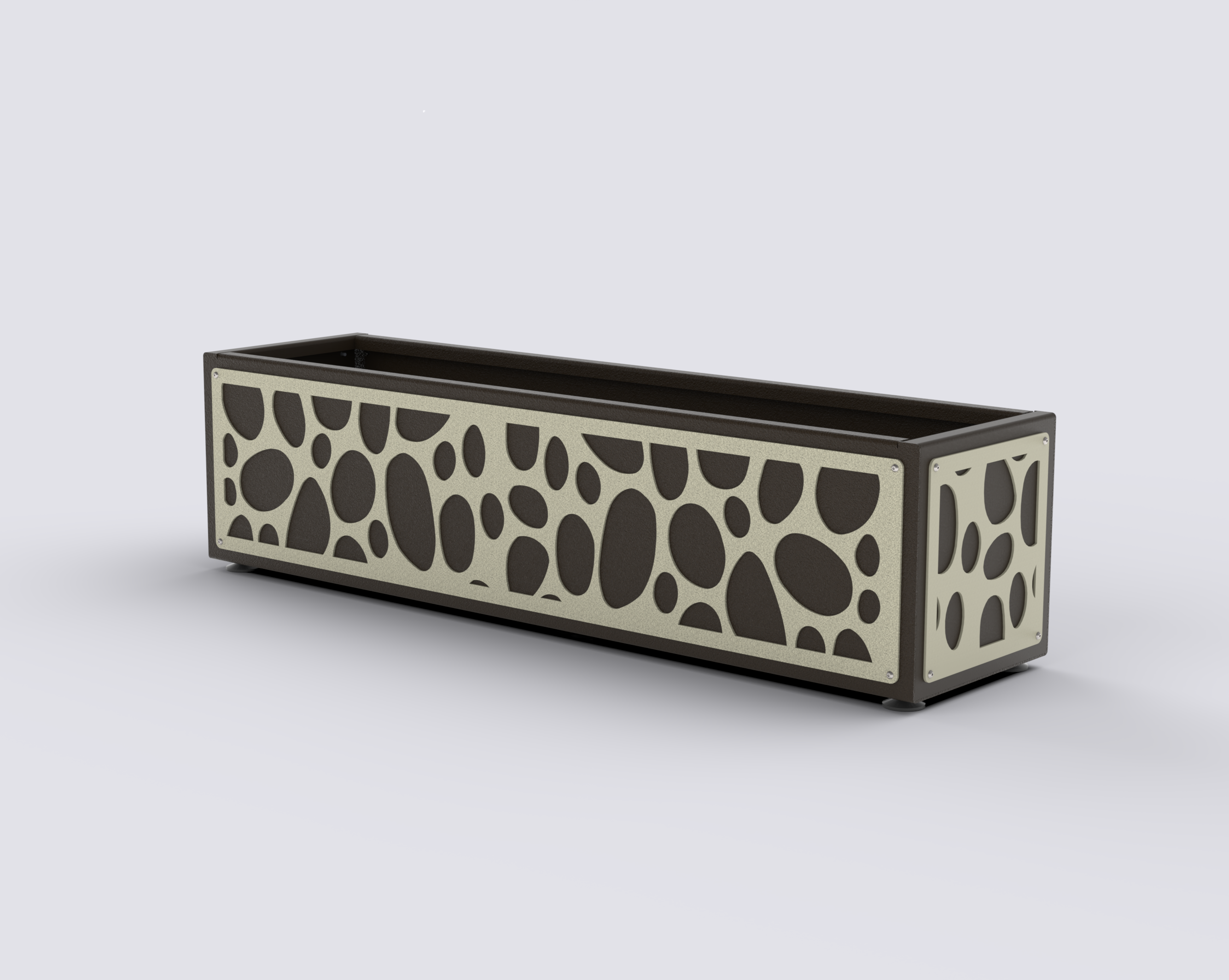 RIVIERA - Jardinière Prestige - rectangle bas 30x100x30cm