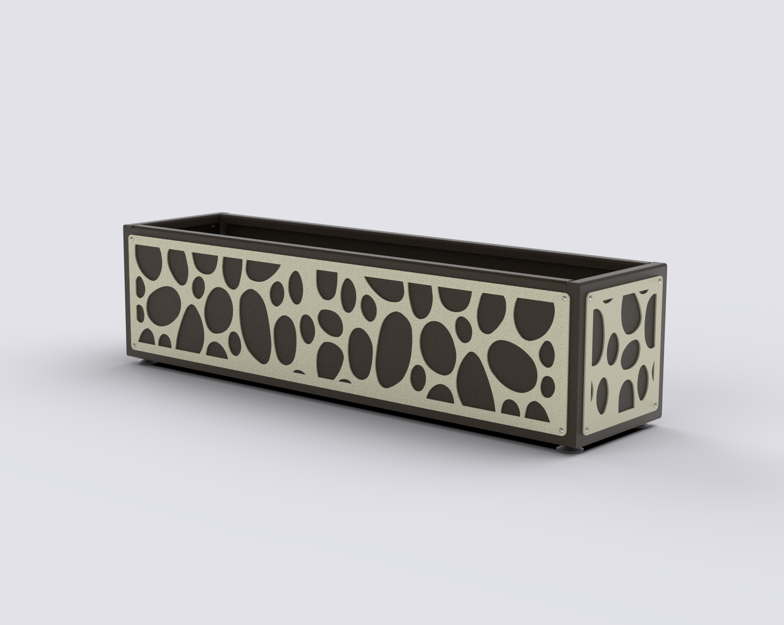 RIVIERA - Jardinière Prestige - rectangle bas 30x145x30cm