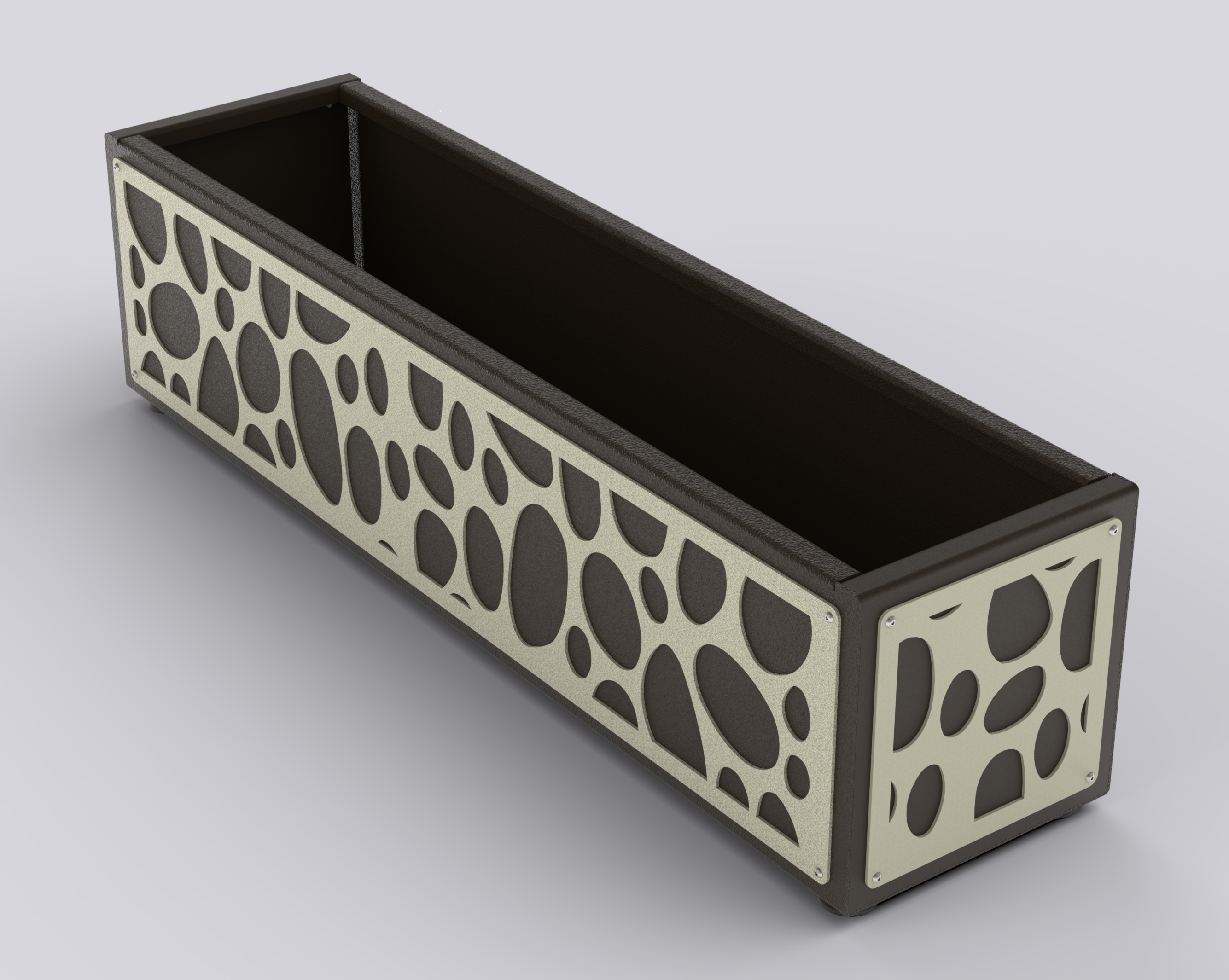 RIVIERA - Jardinière Prestige - rectangle bas 30x100x30cm
