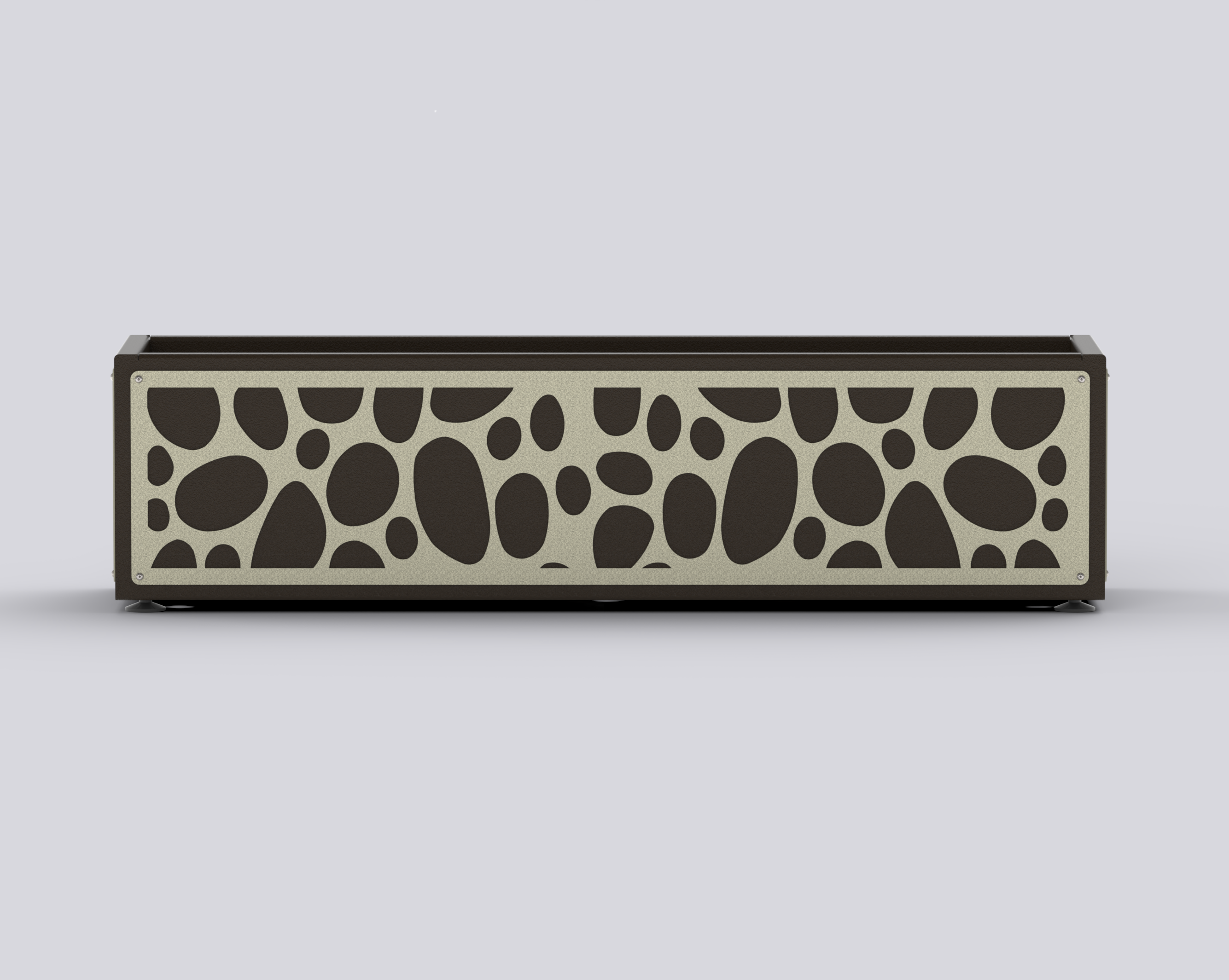 RIVIERA - Jardinière Prestige - rectangle bas 30x120x30cm