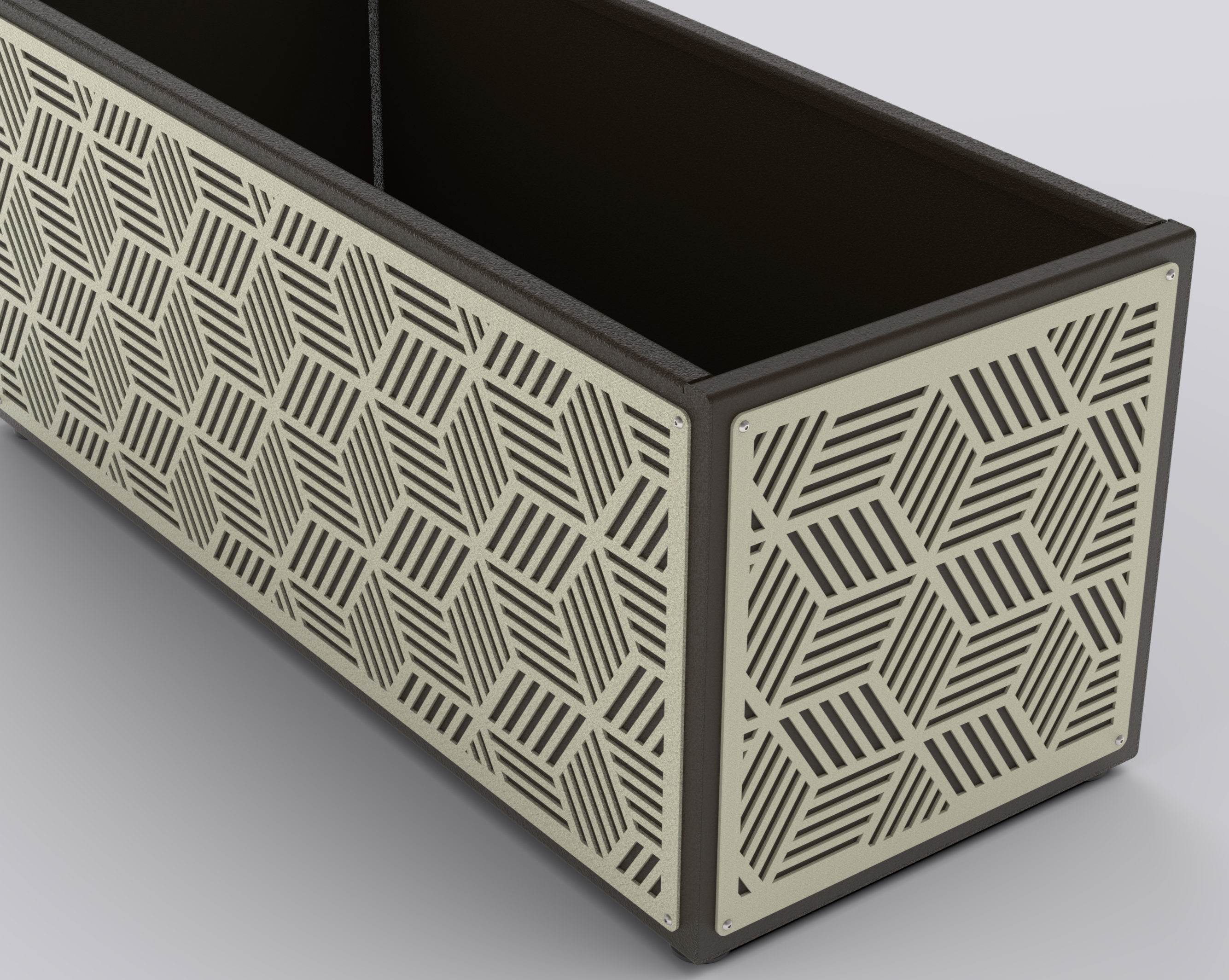 KUB - Jardinière Prestige - rectangle 50x120x50cm