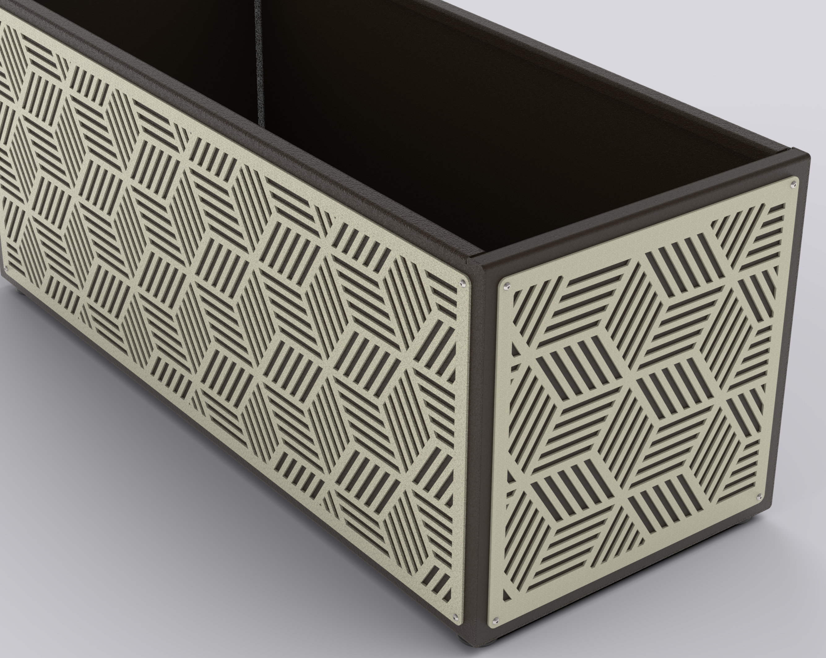 KUB - Jardinière Prestige - rectangle 50x145x50cm