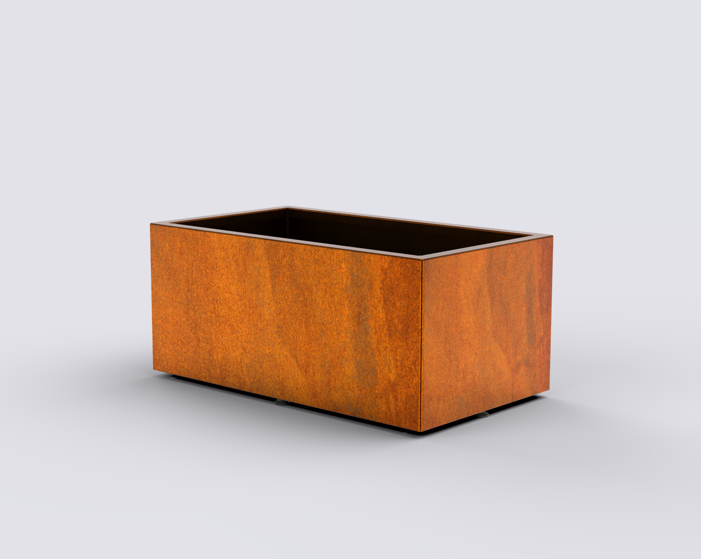 Jardinière Essentia - rectangle corten