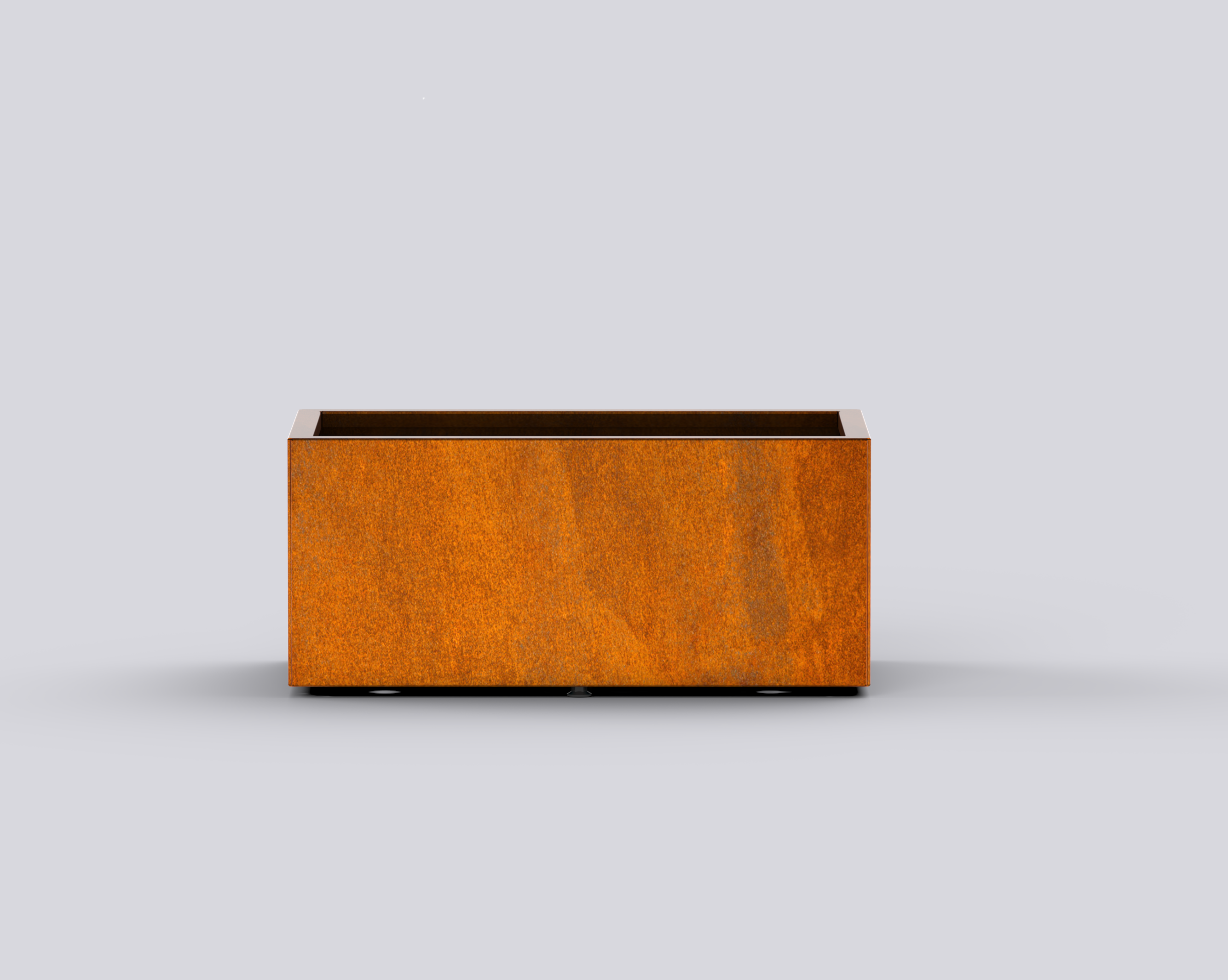 Jardinière Essentia - rectangle corten