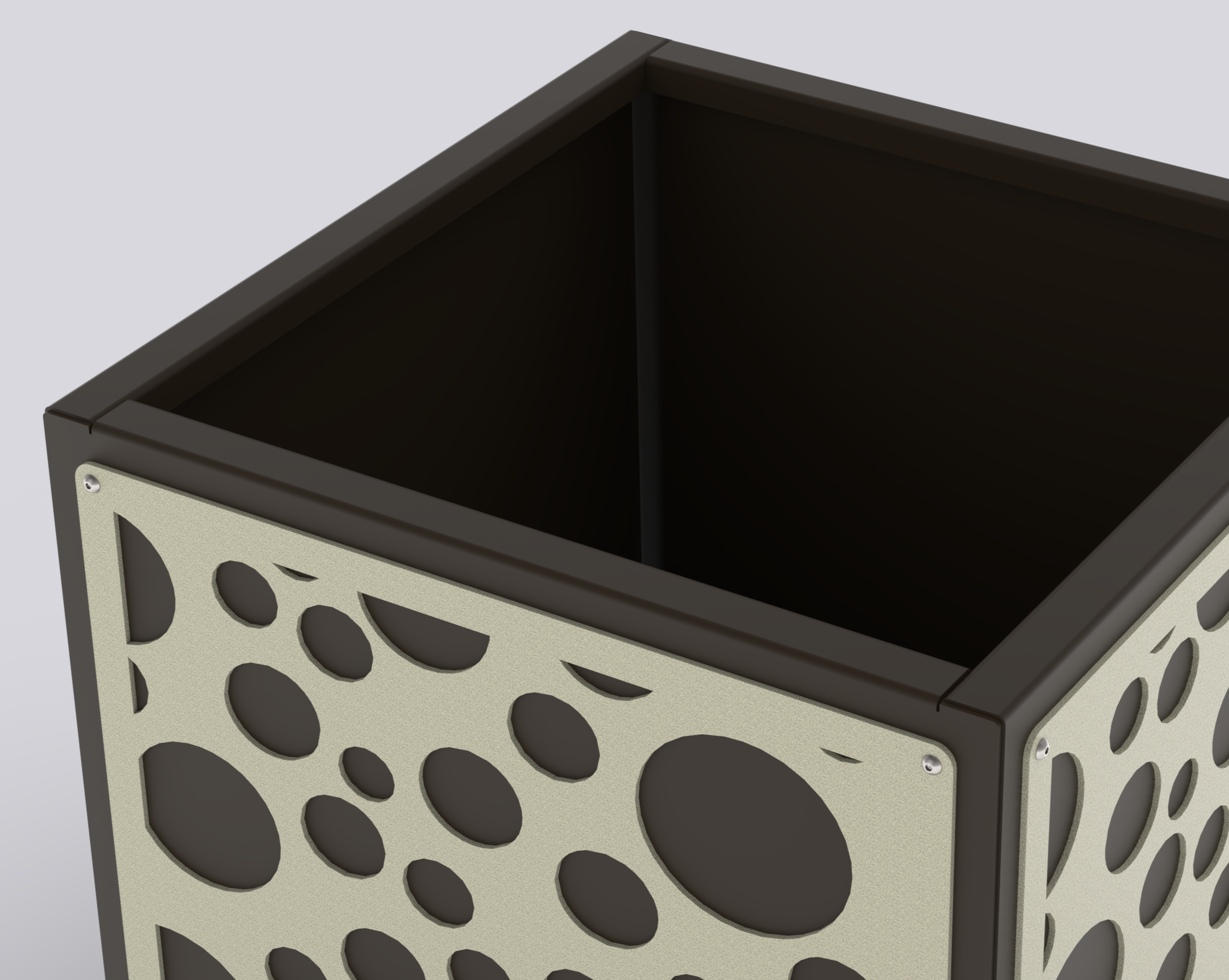 ECLIPSE - Jardinière Prestige - carré 50x50x50cm