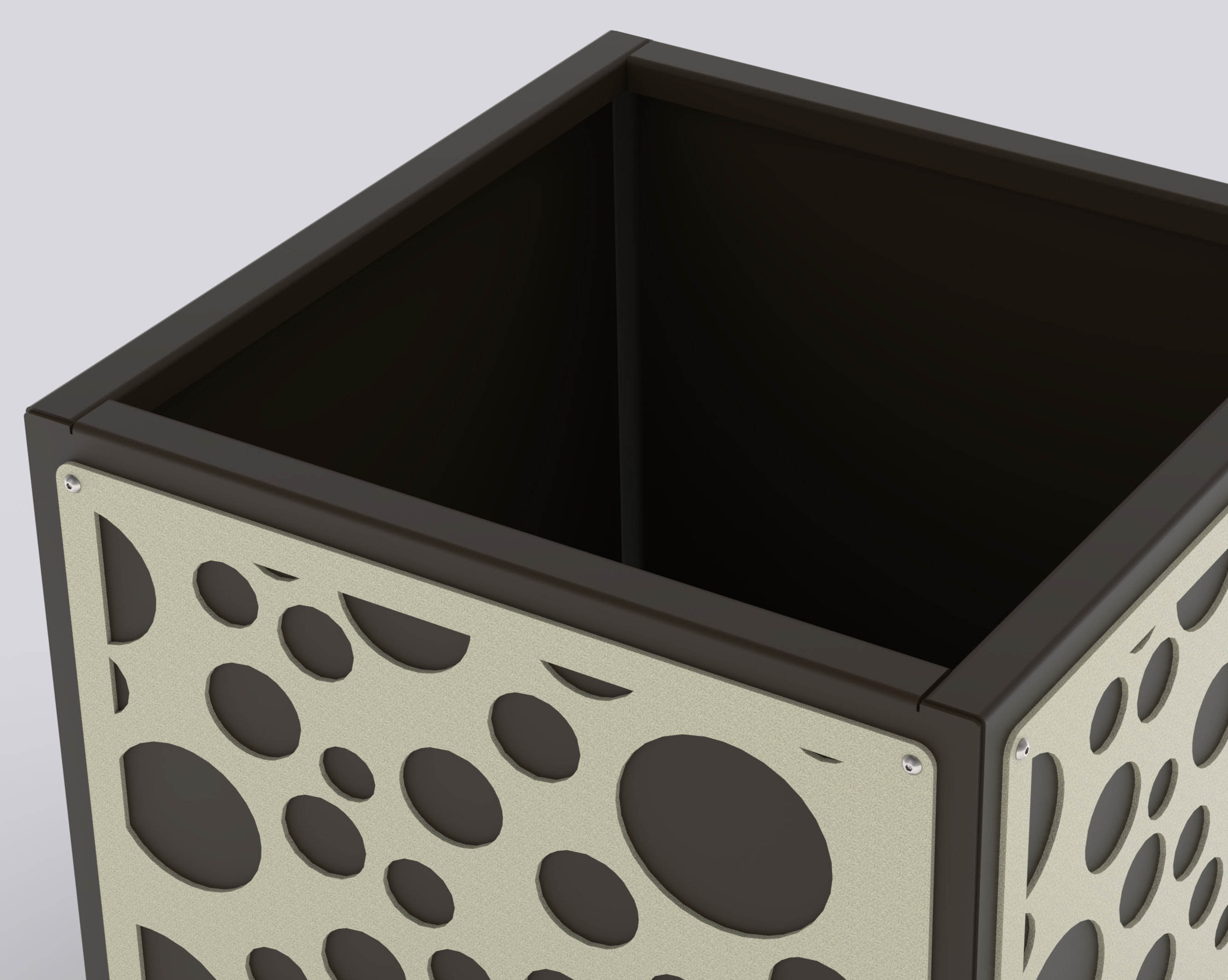 ECLIPSE - Jardinière Prestige - carré 60x60x60cm