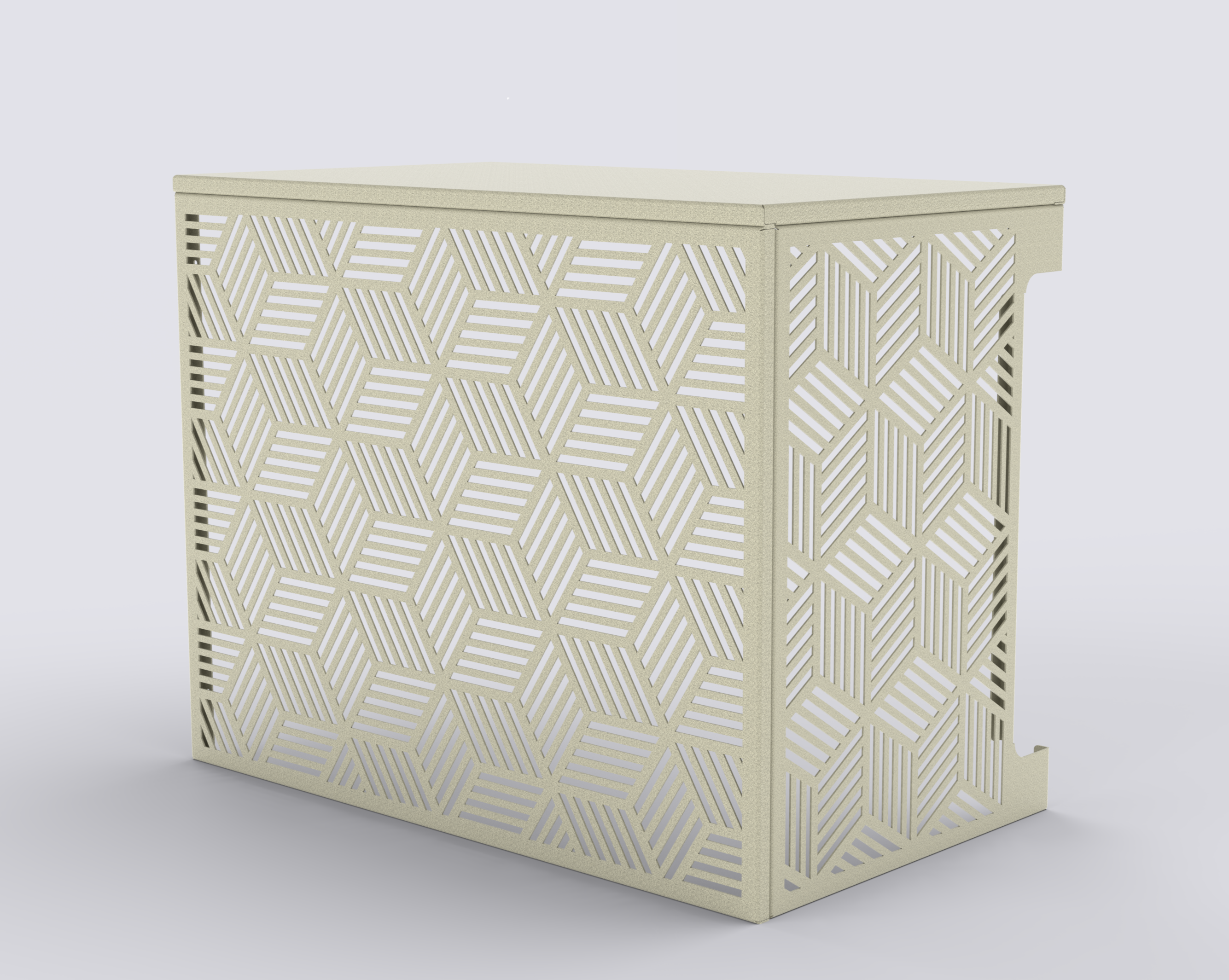 KUB - Cache-climatisation en aluminium