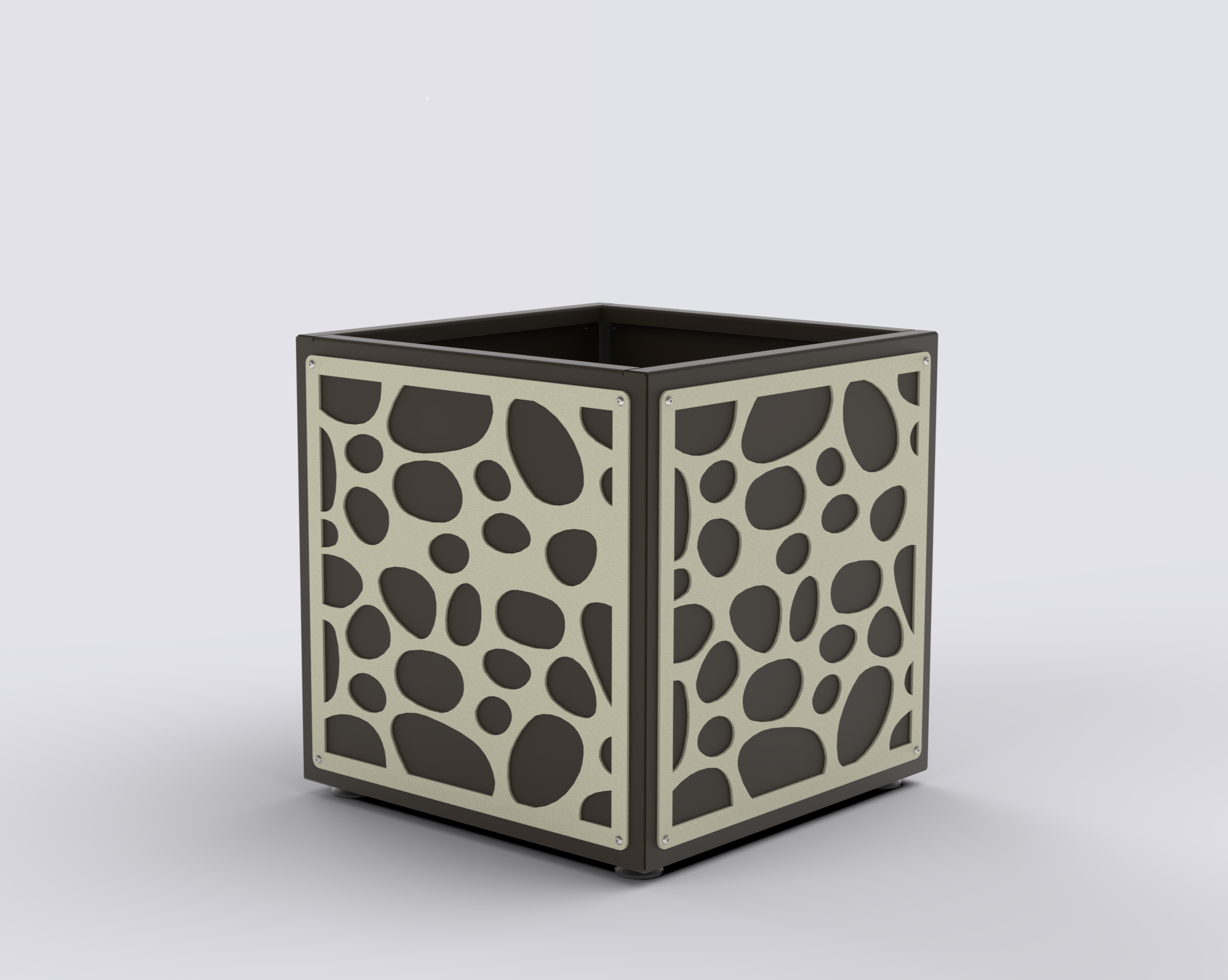 RIVIERA - Jardinière Prestige - carré 60x60x60cm