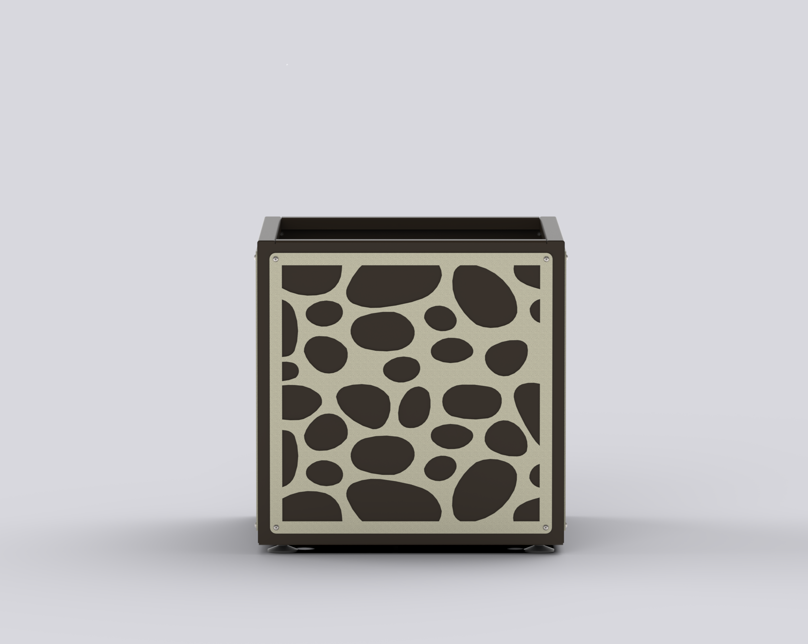 RIVIERA - Jardinière Prestige - carré 60x60x60cm