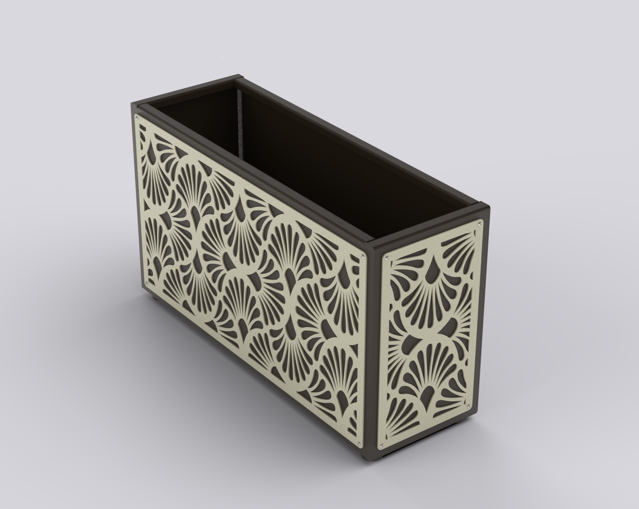 BLOOM - Jardinière Prestige - rectangle fin 50x90x30cm